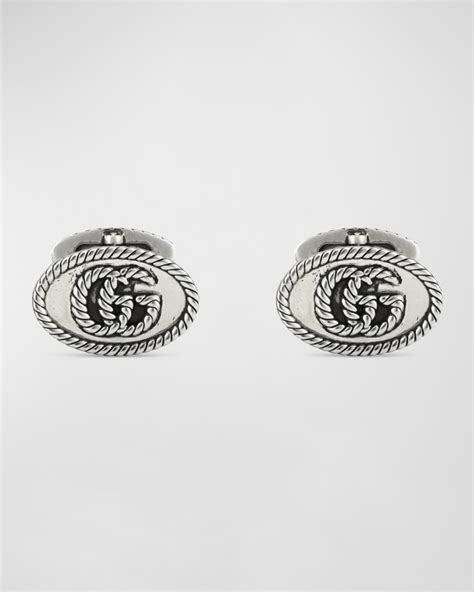 cufflinks gucci|Gucci Men's GG Marmont Sterling Silver Cufflinks.